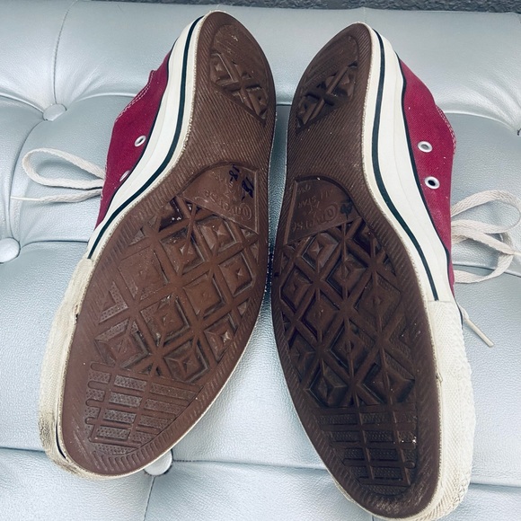 Converse All Star MADE IN USA Vintage Maroon Low-top Canvas Sneakers - Picture 9 of 16